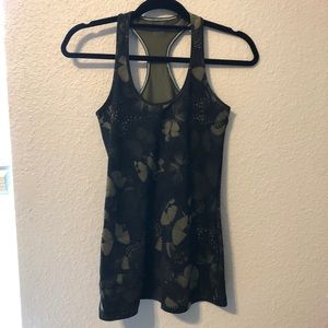 Lululemon cool racerback tank - camo butterflies!